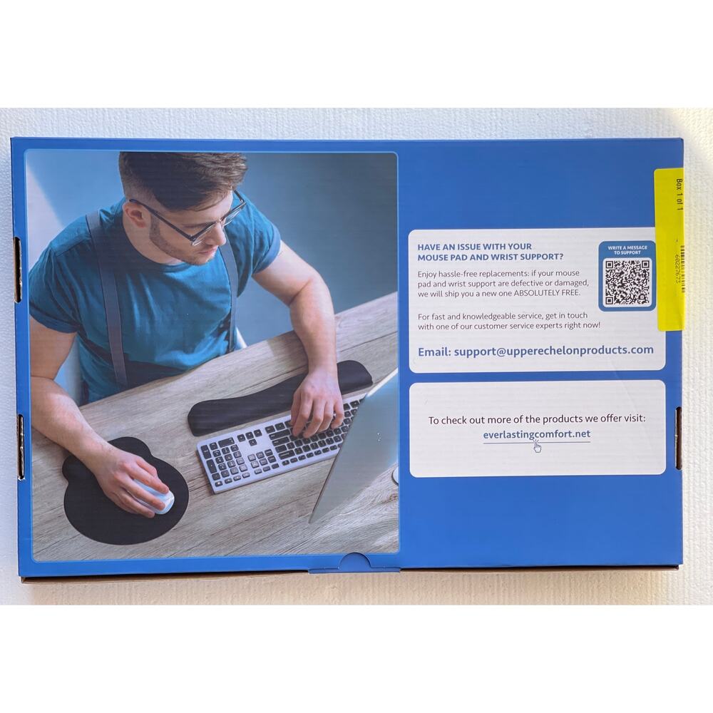 New Everlasting Comfort Ergonomic Comfort Mouse Pad and Wrist Support
